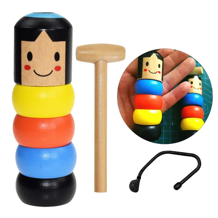 Unbreakable Wooden Man Magic Toy
