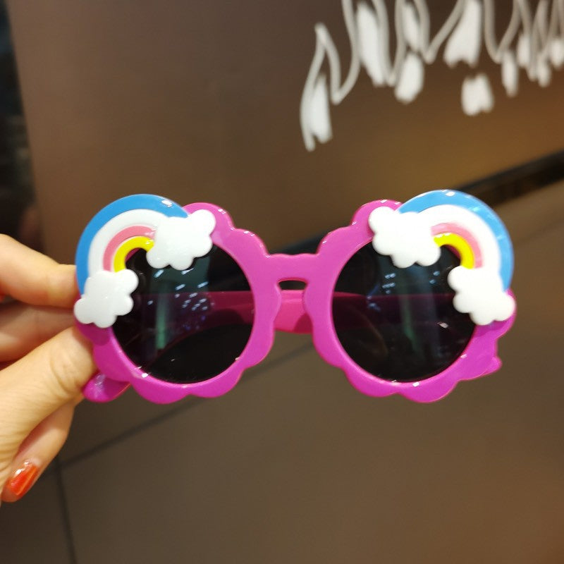 Rainbow Frame Sunglasses For Boys & Girls Assortment