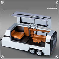 Thumbnail for 1/32 Tesla Cybertruck Pickup Alloy Car With Small Bike
