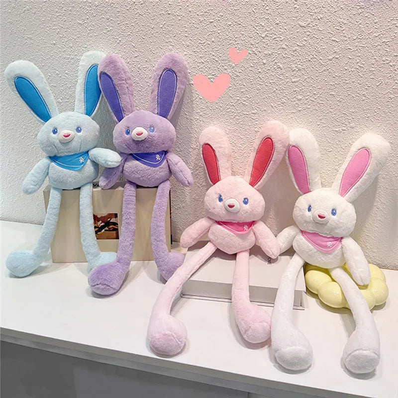Pulling Ears Rabbit Plush With Keychain