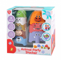 Thumbnail for Playgo Animal Party Stacker 8 Pcs