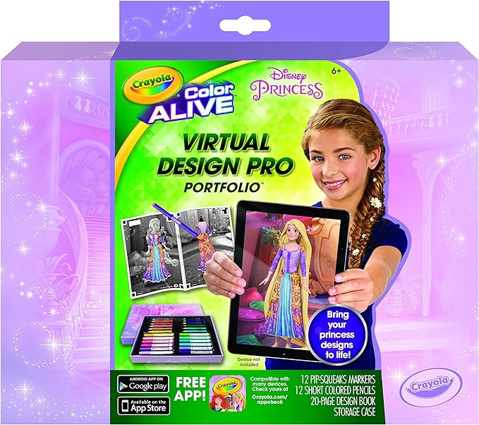 Crayola Color Alive Disney Princess Virtual Design Pro