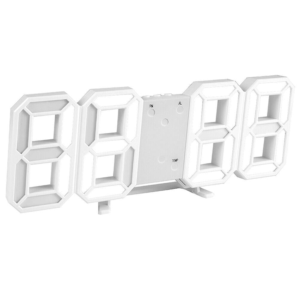Digital 3d Led Big Wall Desk Alarm Clock