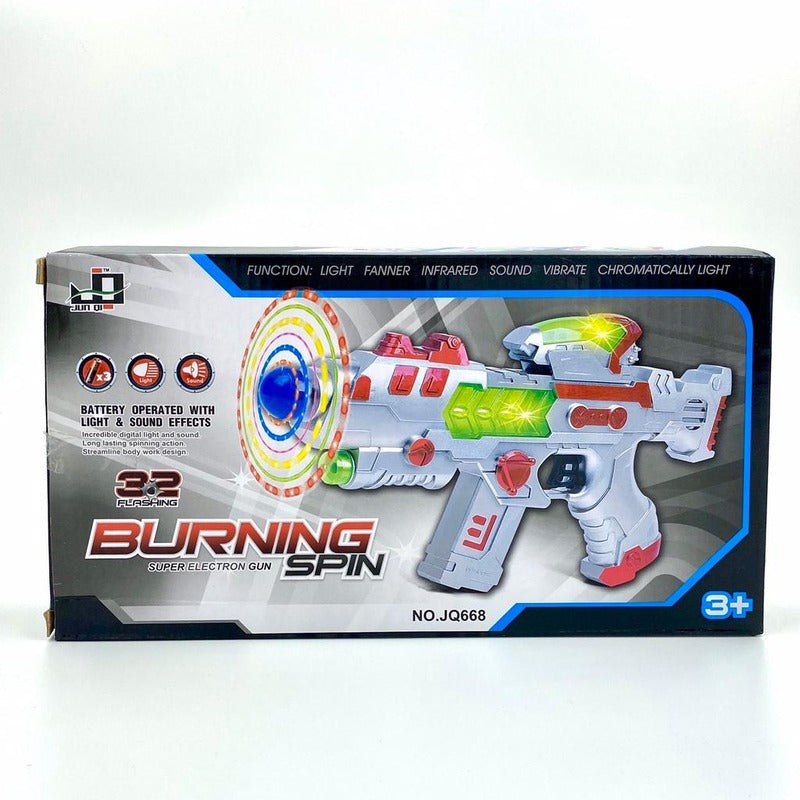 Burning Spin Super Electron Gun