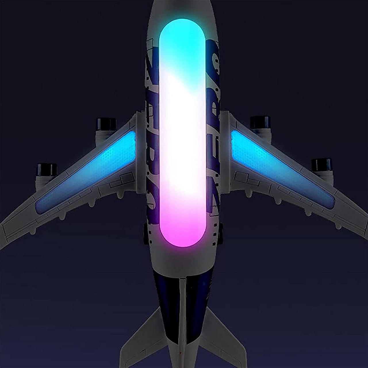 Light And Music Airplane Toy, With Lifting And Obstacle Function