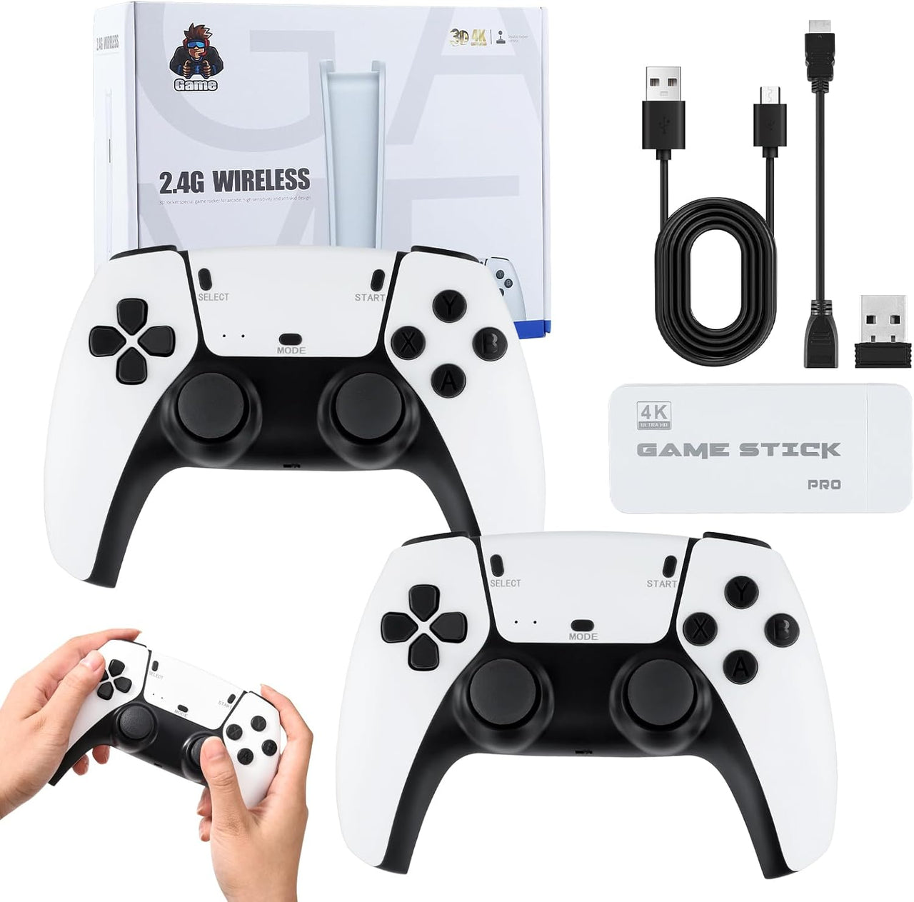 Wireless Controller 20000 Game Plug & Play with 64GB memory Free