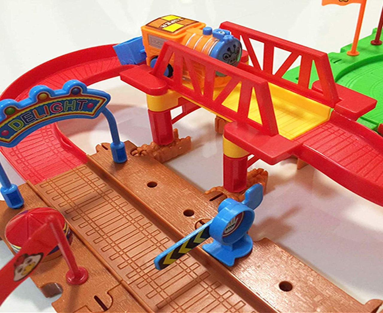 122 pcs Ferris Wheel Train Puzzle Track Set