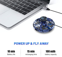 Thumbnail for USB Rechargeable Flying Spinner with LED Lights