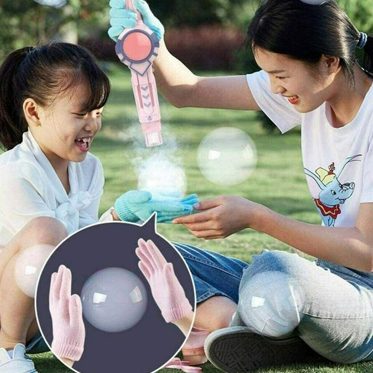 Bubble Blowing Stick with Elastic Smoke Bubble
