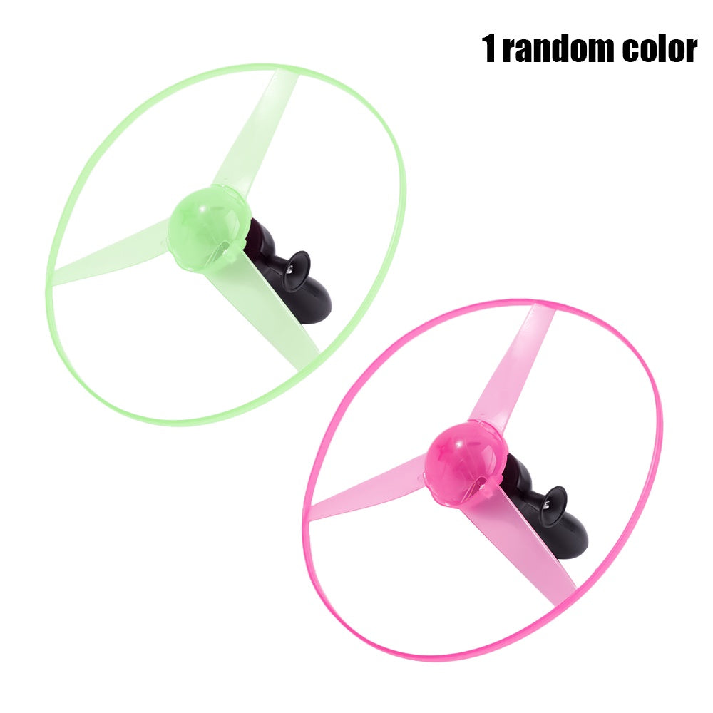 LED Colorful Pull String UFO Toy - 2 Pcs