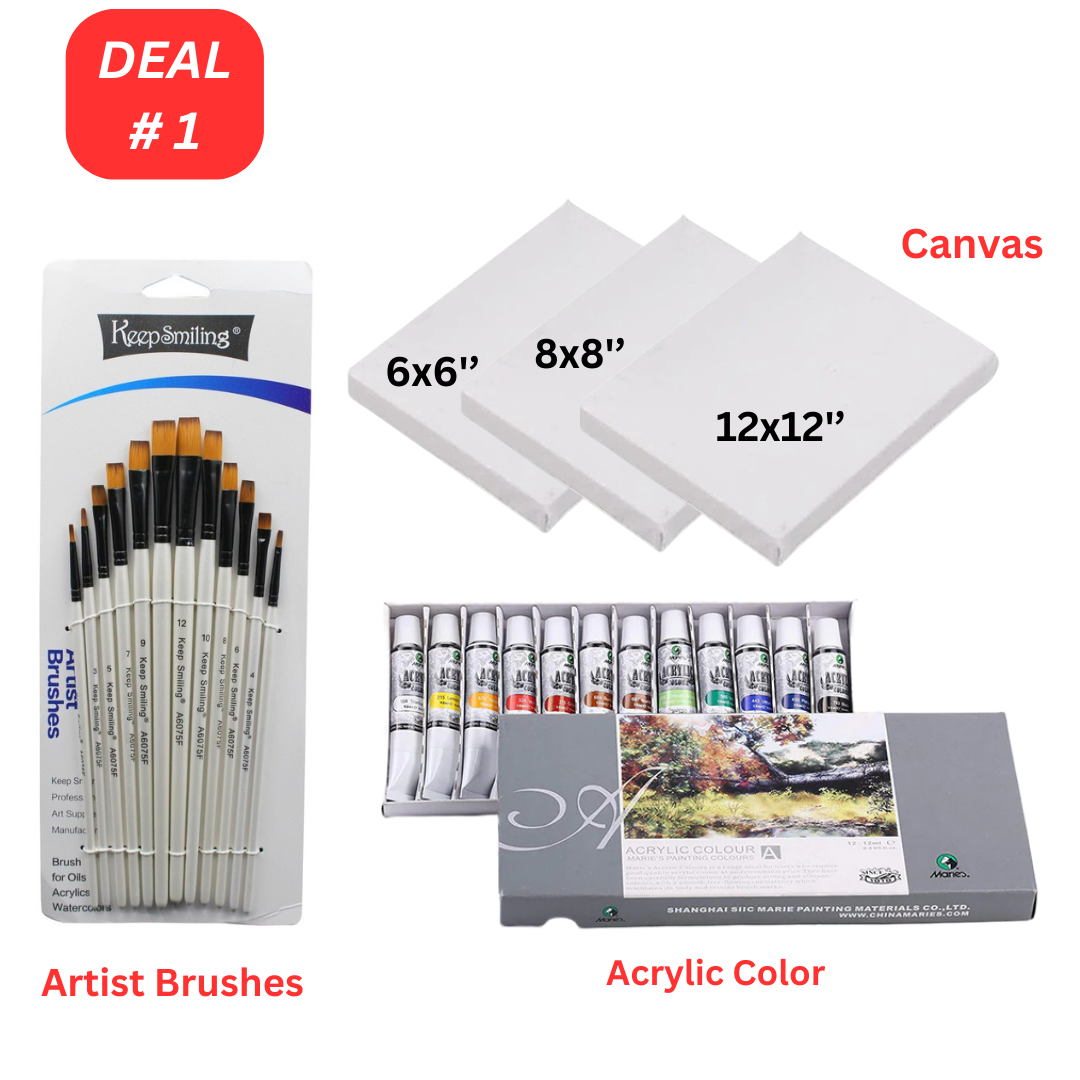 Acrylic Painting Deal For Beginners - 27 Pieces