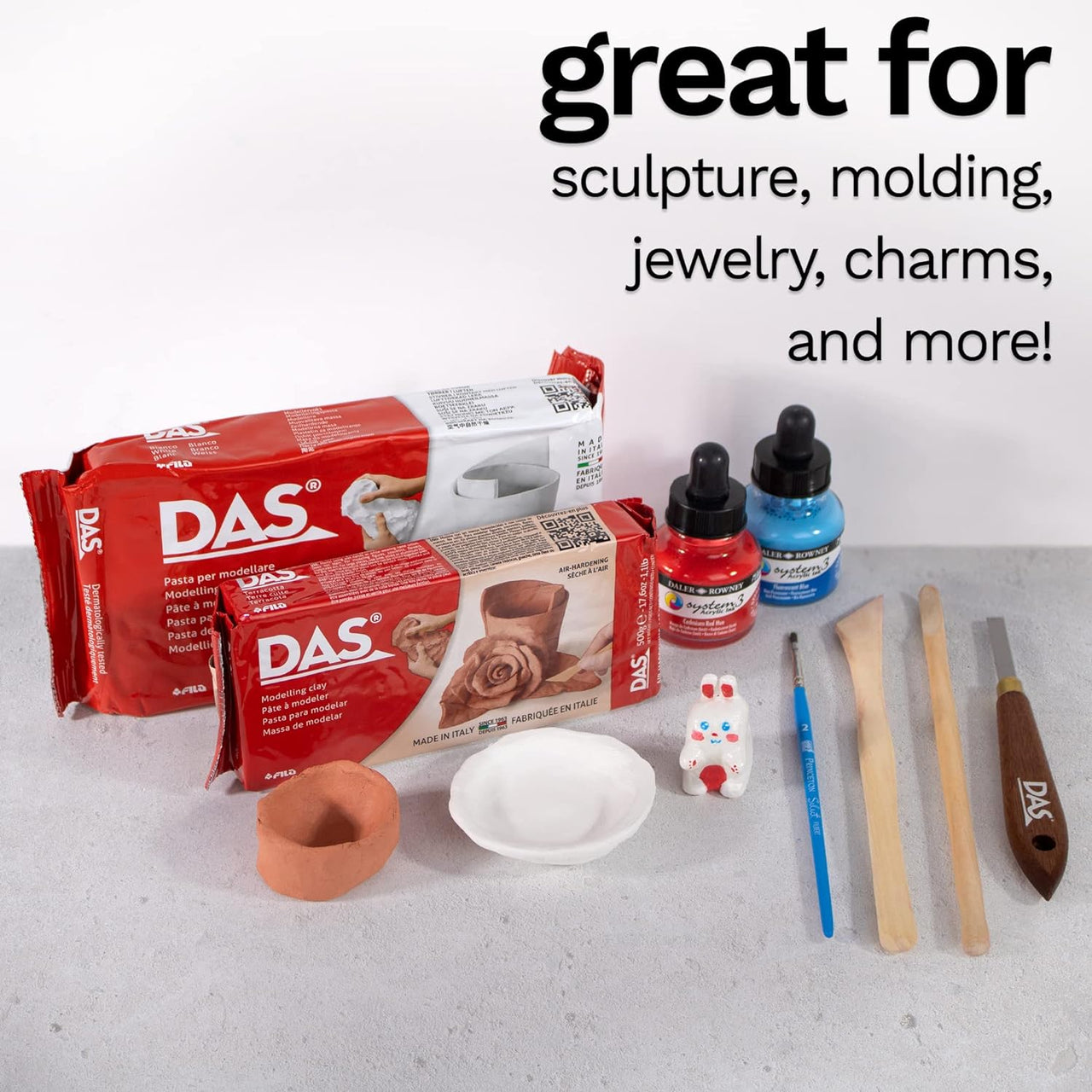 Air Dry Modelling Clay Deal - 17 Pieces