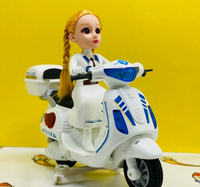 Thumbnail for Cute Police Women Motorcycle with light and Sound