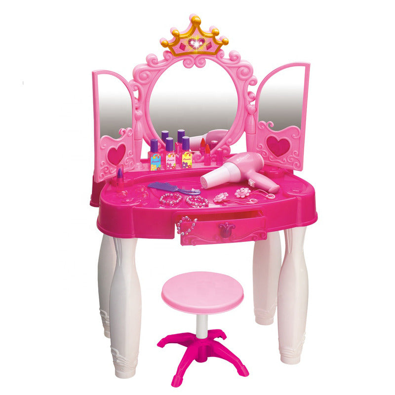 Top Selling Dressing Table With Pink Stool