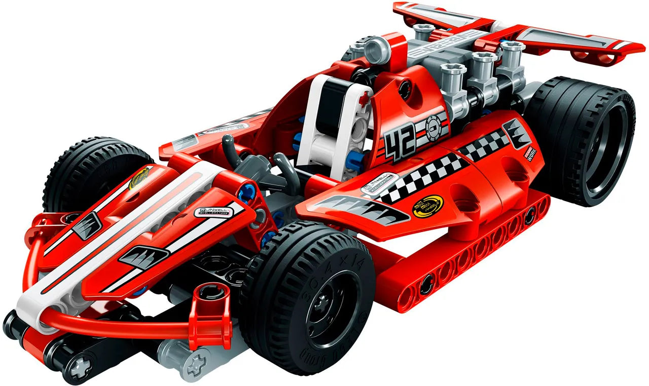 Dazzling Red 158 Pieces Building Block Construction Pullback Car