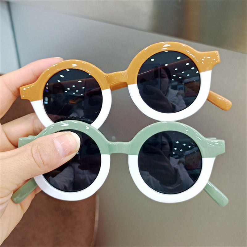 Two Color Round Sunglasses For Boys & Girls Assortment