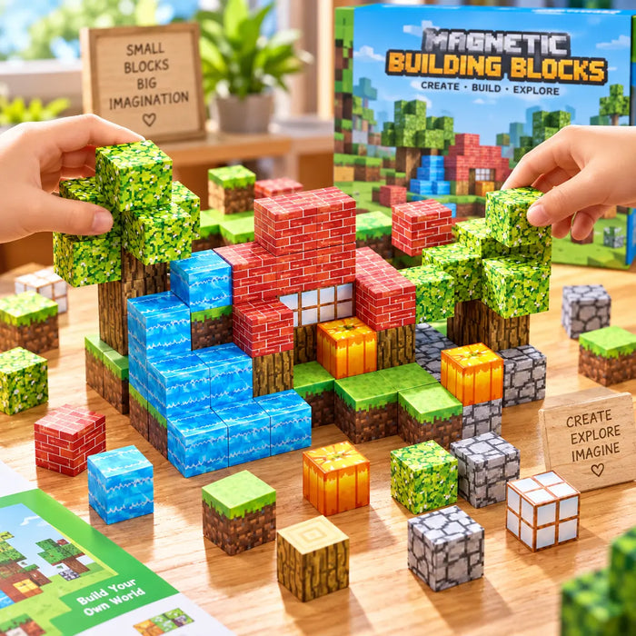Minecraft Magnetic Building Blocks Set 24 PCS
