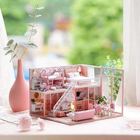 Thumbnail for DIY Miniature Dolls House Kit with Furniture, Music Box, and Dust Cover