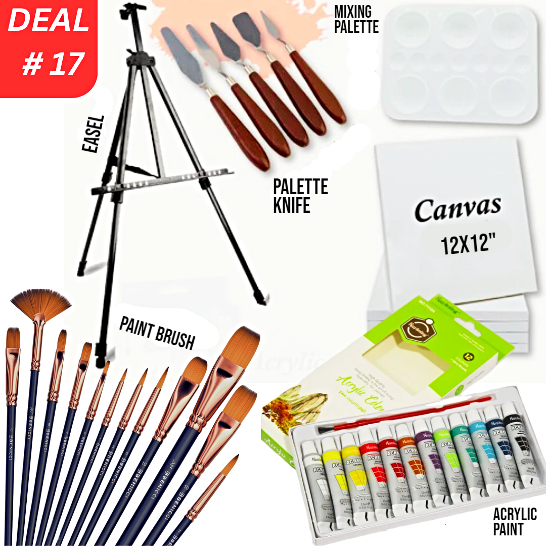 Professional Mega Artist Acrylic Painting  Deal - 33 Pieces