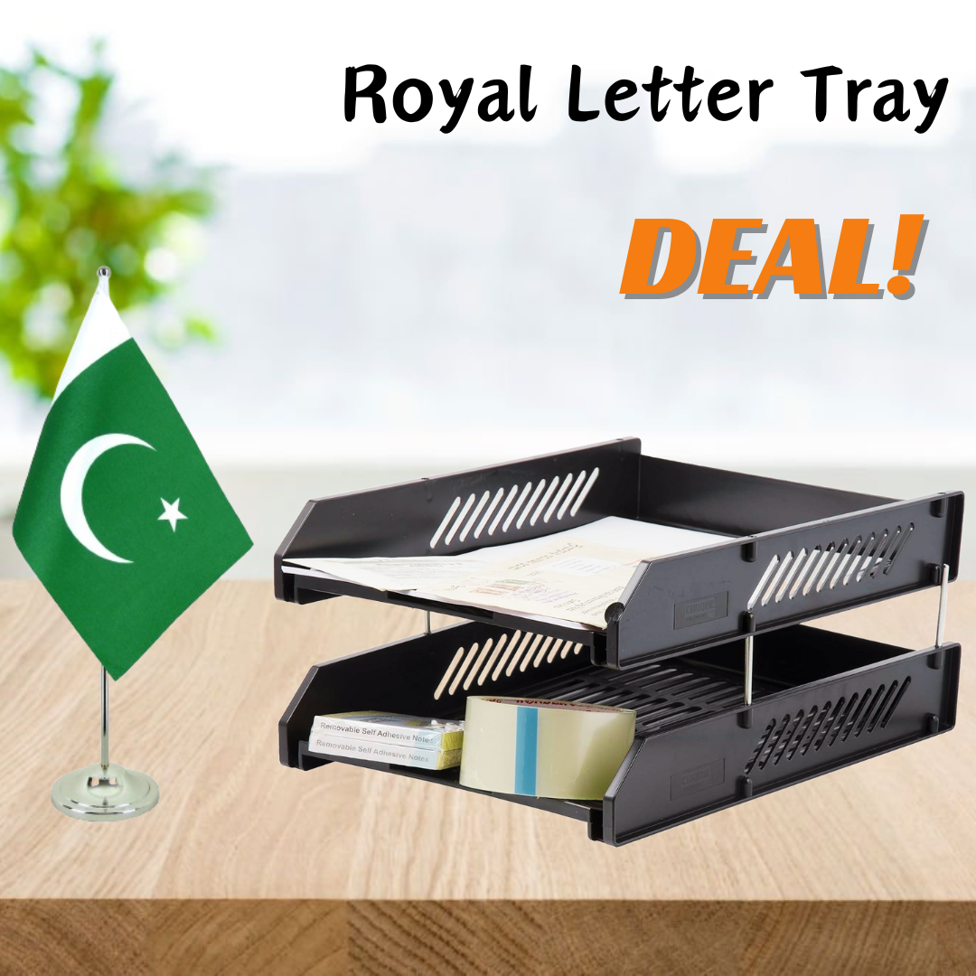 Office Desk Accessories Set ( Royal Letter Tray Deal )