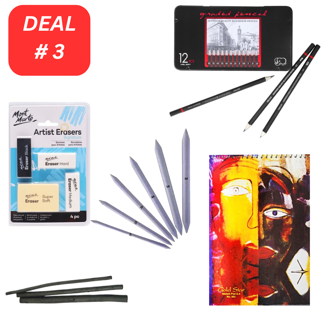 Professional Sketching Painting Deal - 27 Pieces