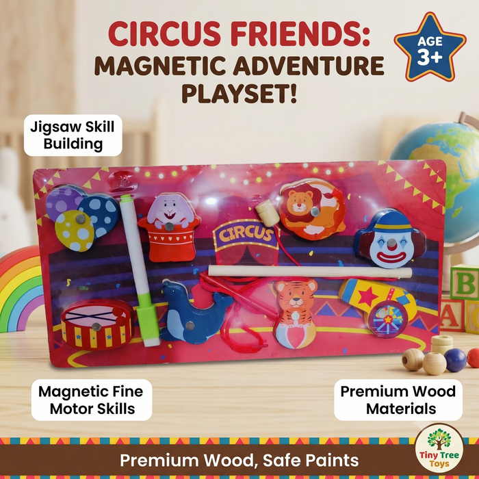 Circus Friends Magnetic Jigsaw Adventure Playset
