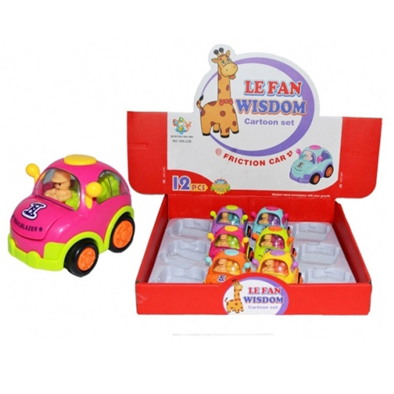 Cartoon Character Baby Friction Car Toy