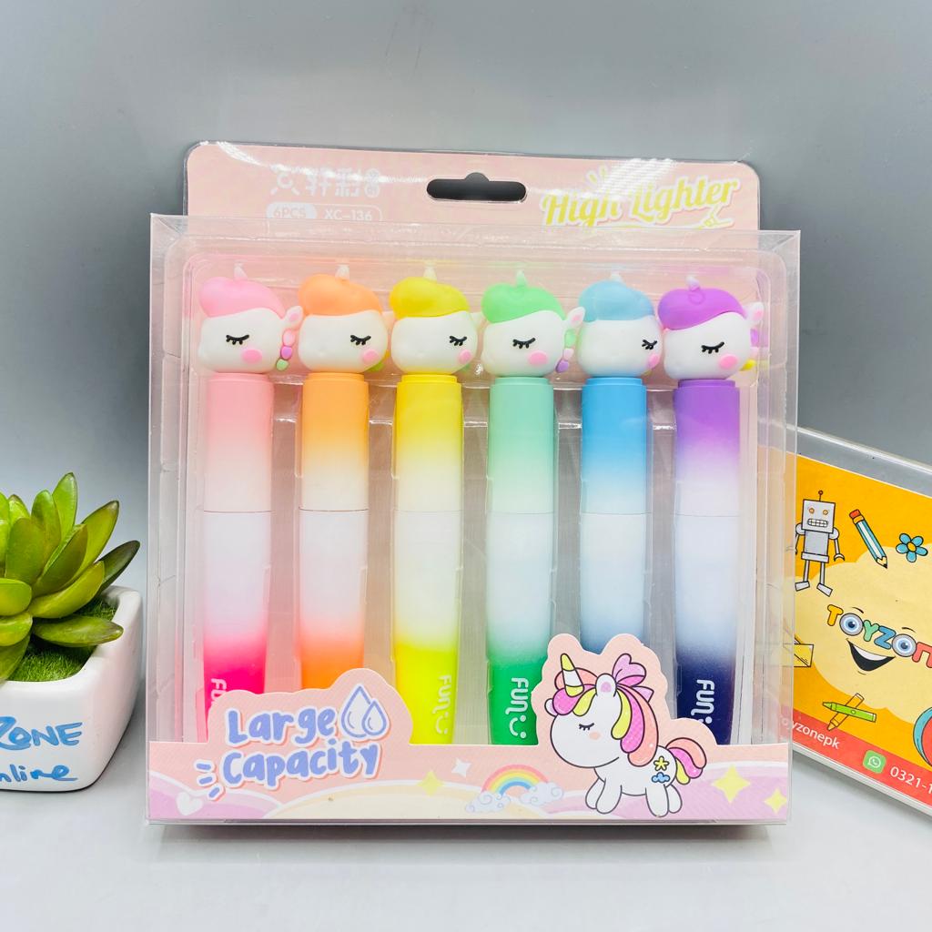 Pack Of 6 Colorful High Lighter