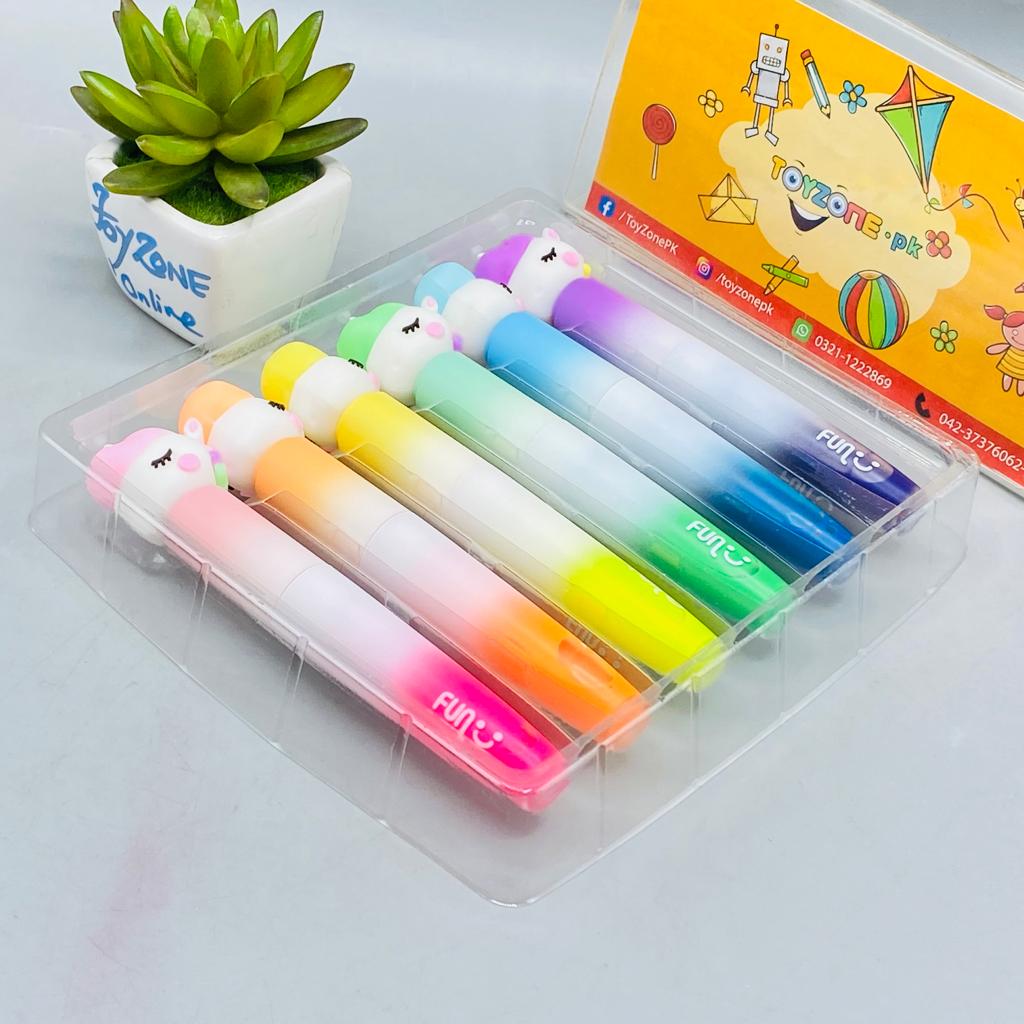 Pack Of 6 Colorful High Lighter