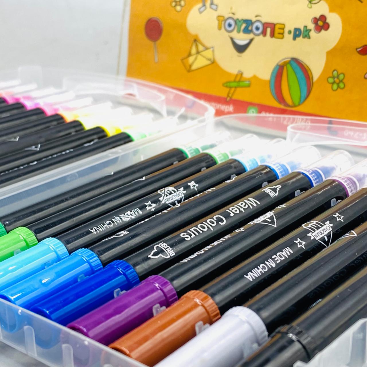 Double Ended Watercolor Marker Set (18 Pieces)