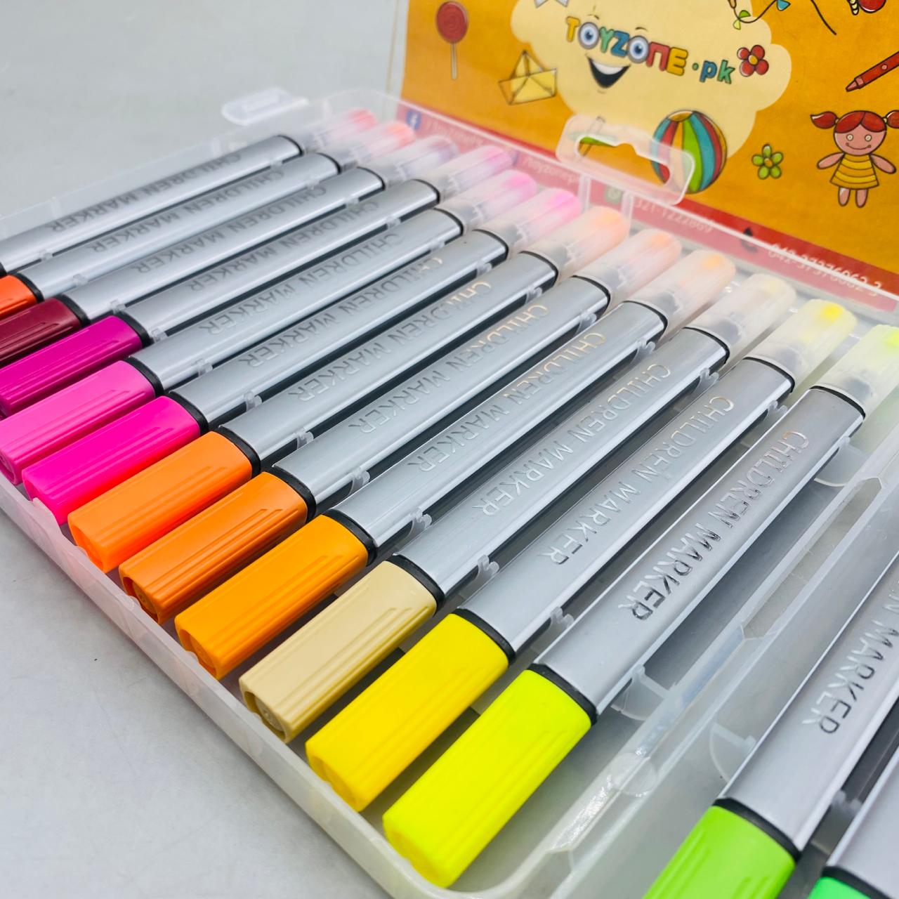Double-Sided Art Marker Set (24 Colors)
