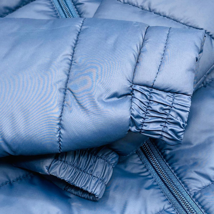Blue Color Winter Puffer Jacket with 3 Pockets