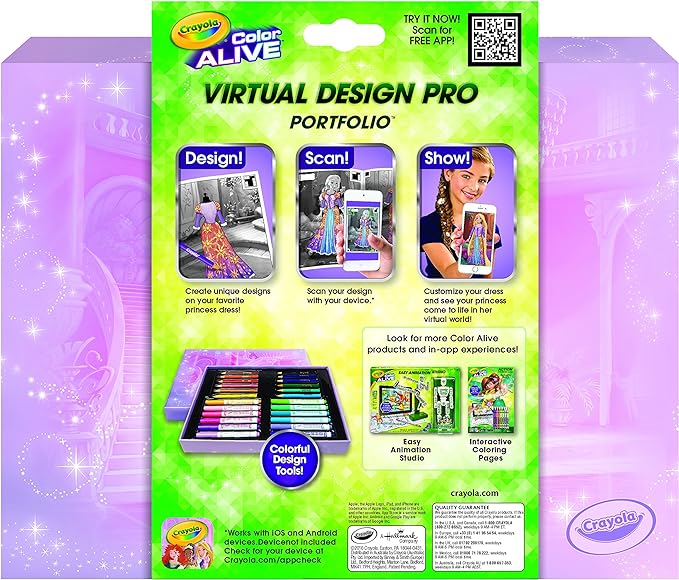 Crayola Color Alive Disney Princess Virtual Design Pro