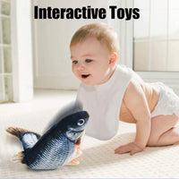 Thumbnail for Electric Moving Fish Toy With Light Sound And Voice Recorder
