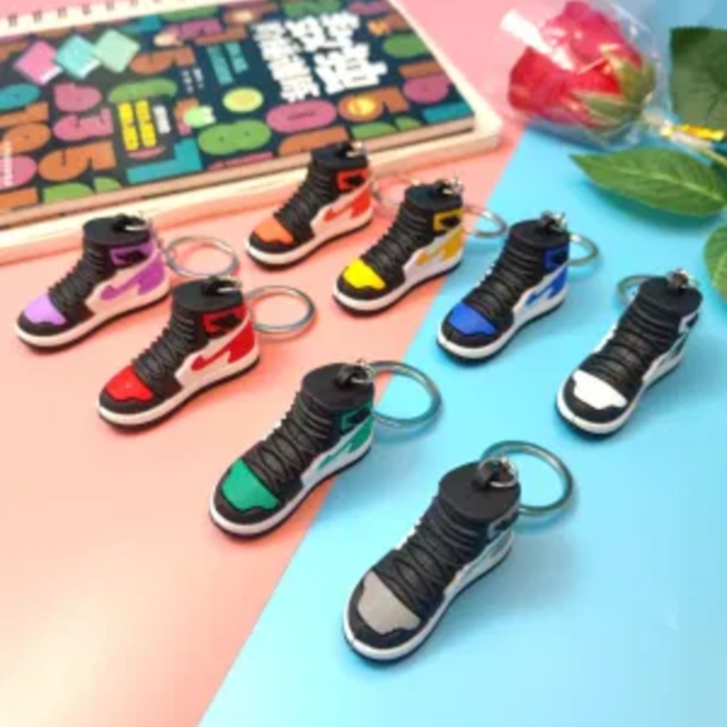 Shoe Mini  Silicone 3D Keychain - 2 Pcs
