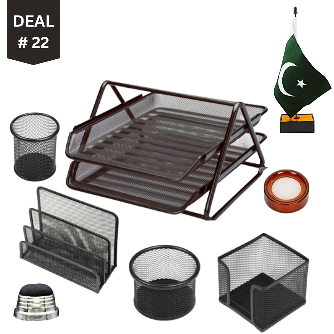 Office Desk Accessories Deal ( Pack of 8 )