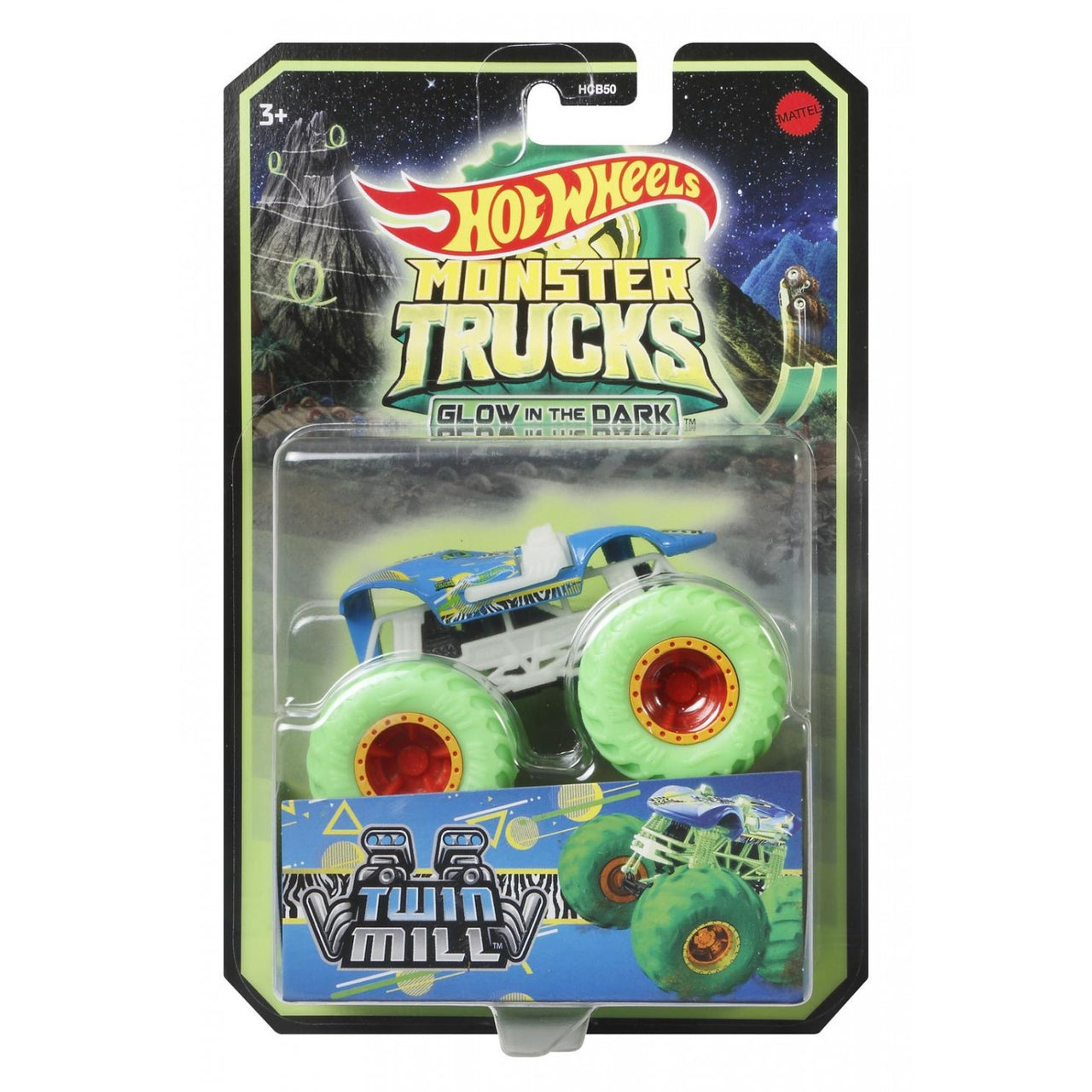 Mattel Monster Trucks Glow-In-The-Dark Vehicle
