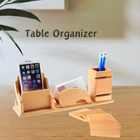 Thumbnail for Office Desk Organizer Set ( Wooden Deal )
