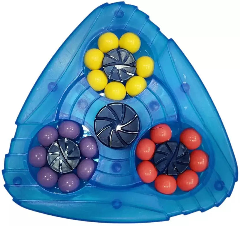 Triangle Puzzle Rotating Magic Bean Spinner
