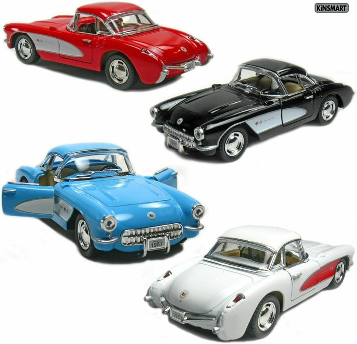 1957 chevrolet corvette hard top kinsmart diecast model toy car