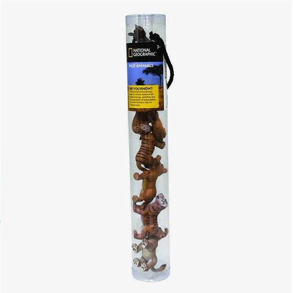 national geographic wild animals in tube 8 pcs