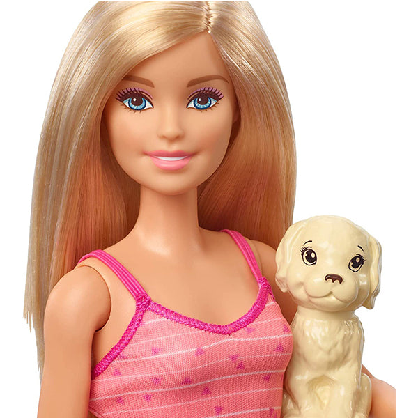barbie doll pets puppy bath playset
