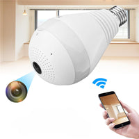 Thumbnail for wireless ip hidden panoramic camera hd light bulb