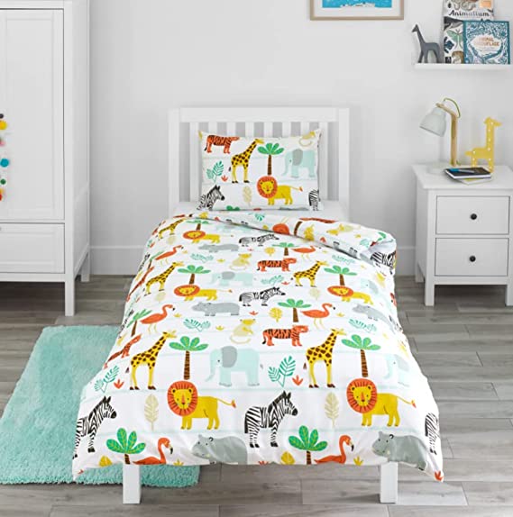 Jungle Animals Bedsheet For Kids
