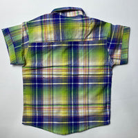 Thumbnail for copy of sky blue checked cotton shirt for kids