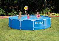 Thumbnail for Intex Metal Frame Pool With Water Filter Pump