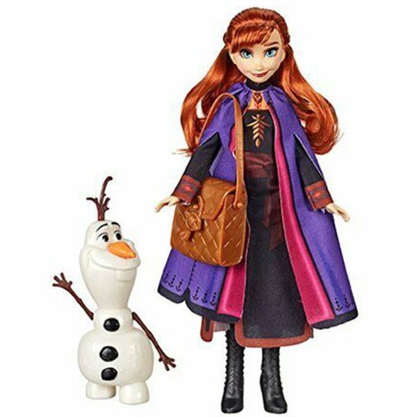 anna doll with olaf figure and backpack