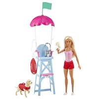 Thumbnail for barbie lifeguard doll and playset