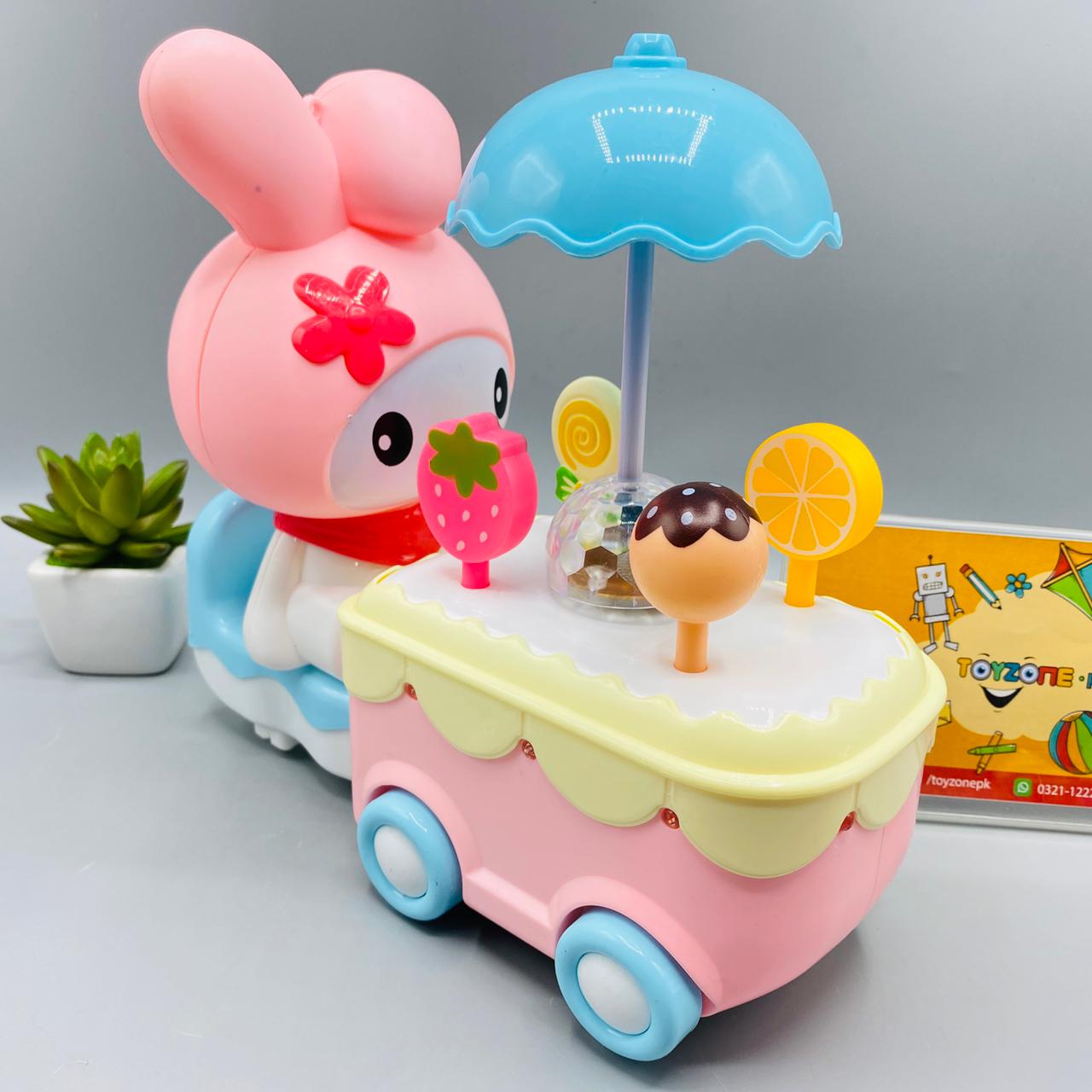 battery operated candy cart with light and sound