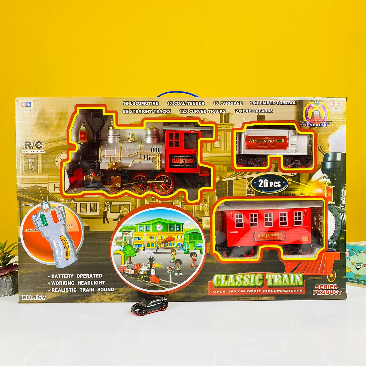 battery operated remote control classic train